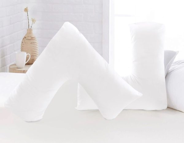 Soft Microfibre V Shaped Pillow or Pillow Cover Only Pregnancy Maternity Back Support - Image 2
