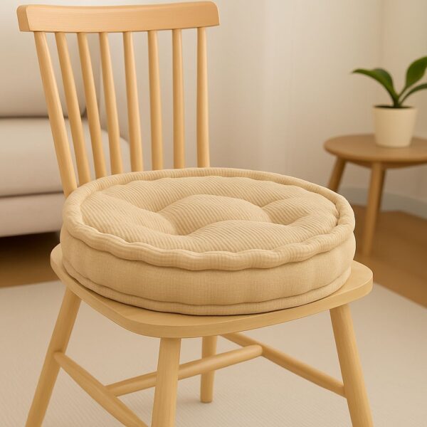45cm Round Booster Seat Pad Fleece 10cm Thick Armchair Cushion Elderly Support Chair - Image 9