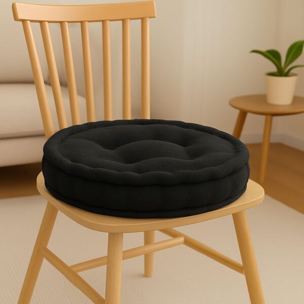 45cm Round Booster Seat Pad Fleece 10cm Thick Armchair Cushion Elderly Support Chair - Image 8