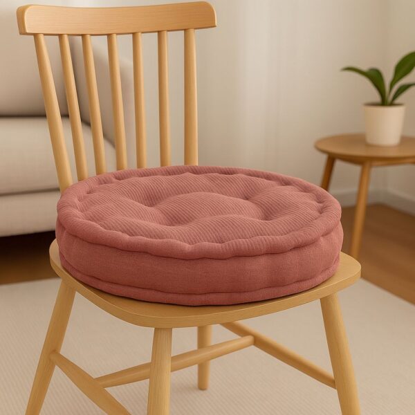 45cm Round Booster Seat Pad Fleece 10cm Thick Armchair Cushion Elderly Support Chair - Image 7