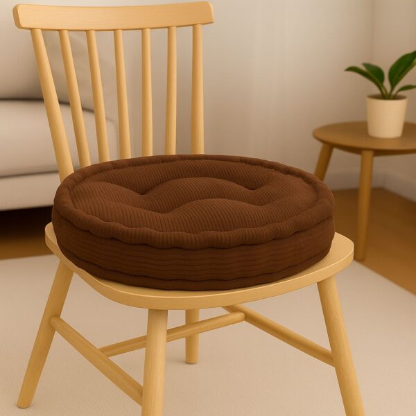 45cm Round Booster Seat Pad Fleece 10cm Thick Armchair Cushion Elderly Support Chair - Image 6