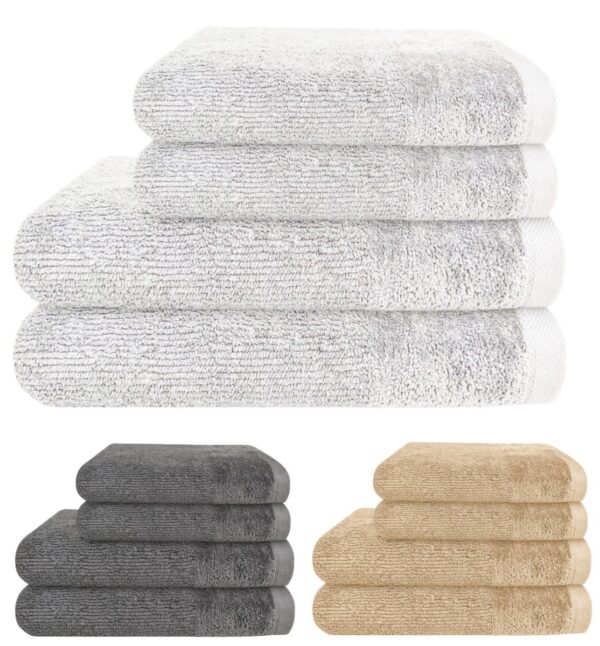 4 x Regal Towel Bale 600 GSM 100% Cotton Soft Absorbent Hand Towel & Bath Towel Set