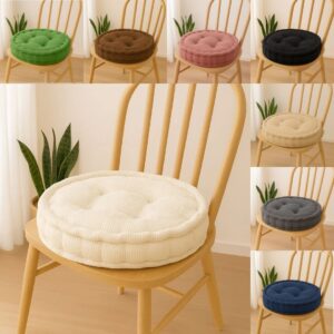 45cm Round Booster Seat Pad Fleece 10cm Thick Armchair Cushion Elderly Support Chair