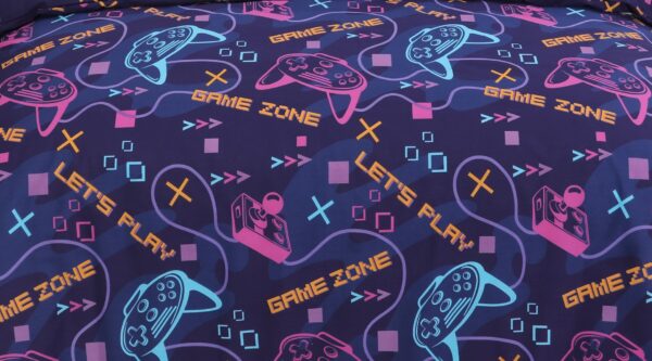 Gamer Printed Duvet Cover With Pillow Case Polycotton Kids Bedding Set - Image 3