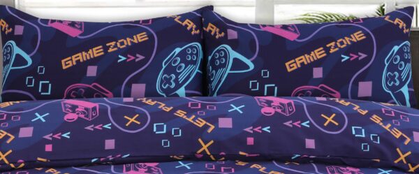 Gamer Printed Duvet Cover With Pillow Case Polycotton Kids Bedding Set - Image 2