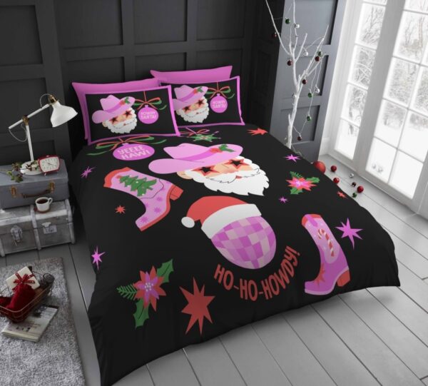 New Xmas Duvet Cover With Pillowcase Signature Christmas Bedding Set - Image 9