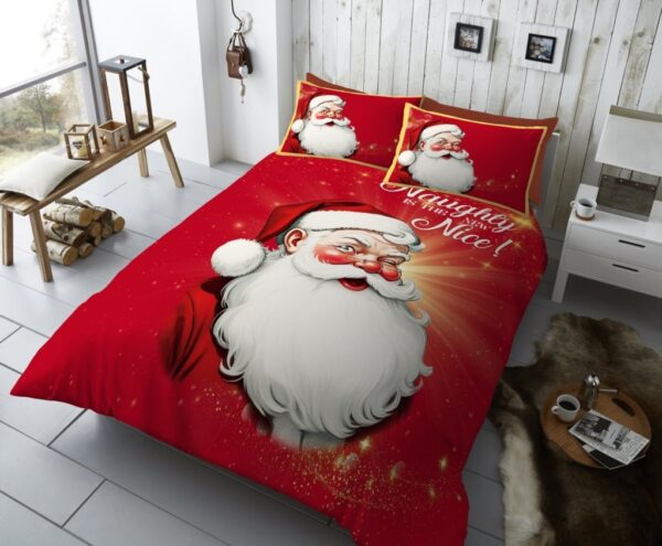 New Xmas Duvet Cover With Pillowcase Signature Christmas Bedding Set - Image 8
