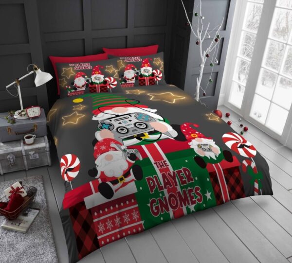 New Xmas Duvet Cover With Pillowcase Signature Christmas Bedding Set - Image 5