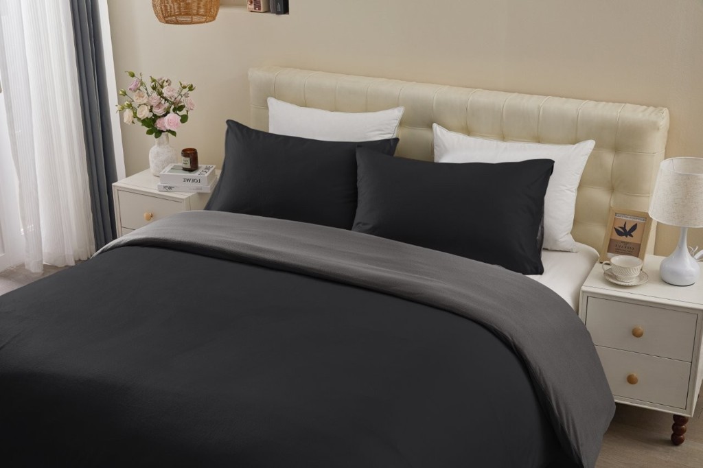 Soft Touch Duvet Quilt Cover with Pillowcase Reversible Bedding Set - Image 22