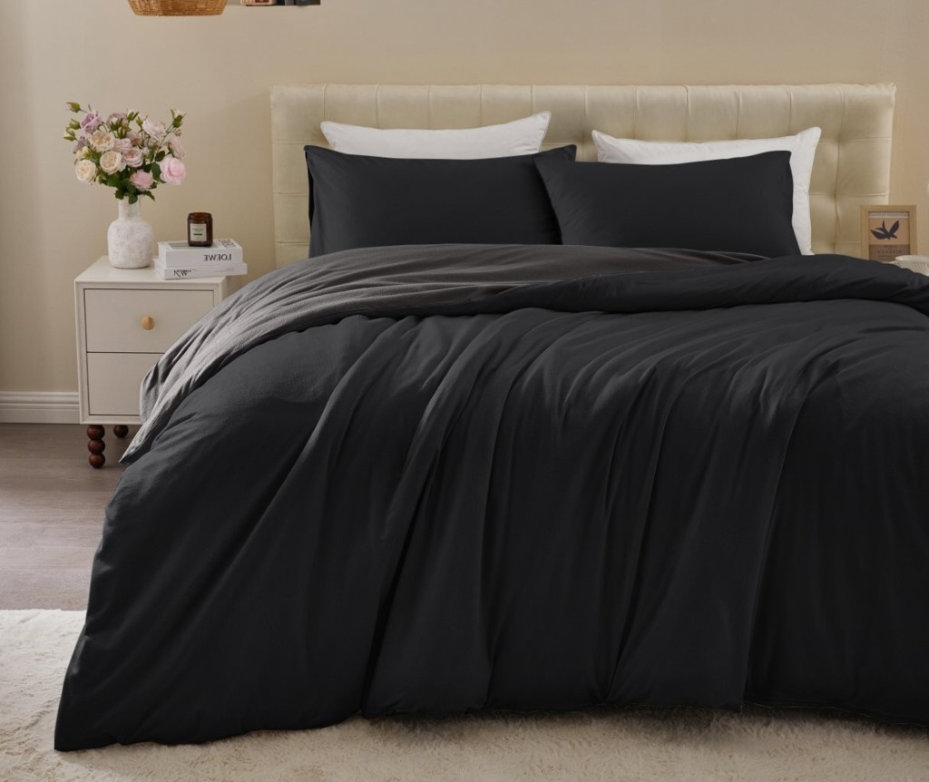 Soft Touch Duvet Quilt Cover with Pillowcase Reversible Bedding Set - Image 21