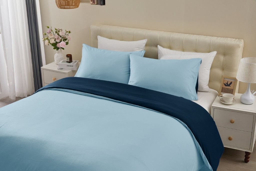 Soft Touch Duvet Quilt Cover with Pillowcase Reversible Bedding Set - Image 19