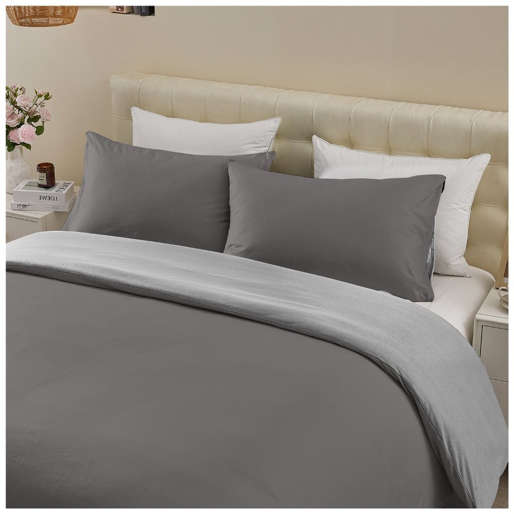 Soft Touch Duvet Quilt Cover with Pillowcase Reversible Bedding Set - Image 13
