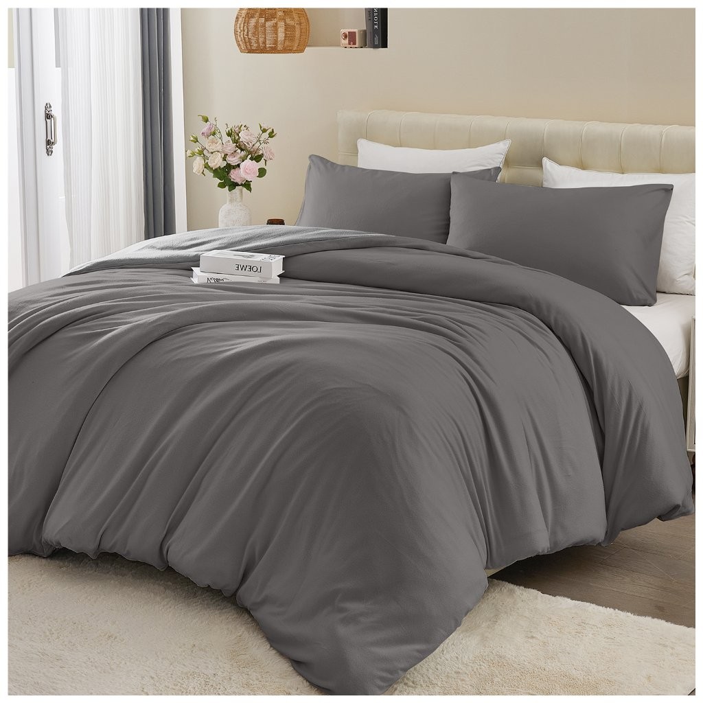 Soft Touch Duvet Quilt Cover with Pillowcase Reversible Bedding Set - Image 14