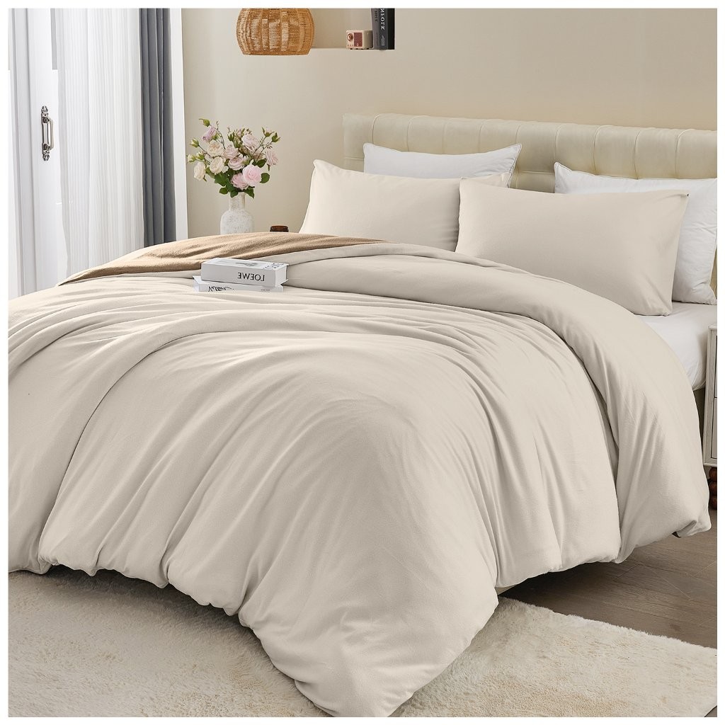 Soft Touch Duvet Quilt Cover with Pillowcase Reversible Bedding Set - Image 16