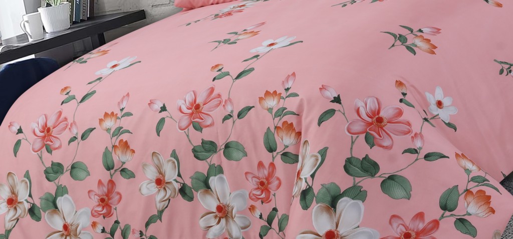 Microfibre Complete Leaves Duvet Cover Fitted Sheet Pillow Case Bedding Set - Image 7