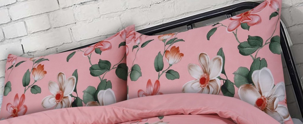 Microfibre Complete Leaves Duvet Cover Fitted Sheet Pillow Case Bedding Set - Image 8