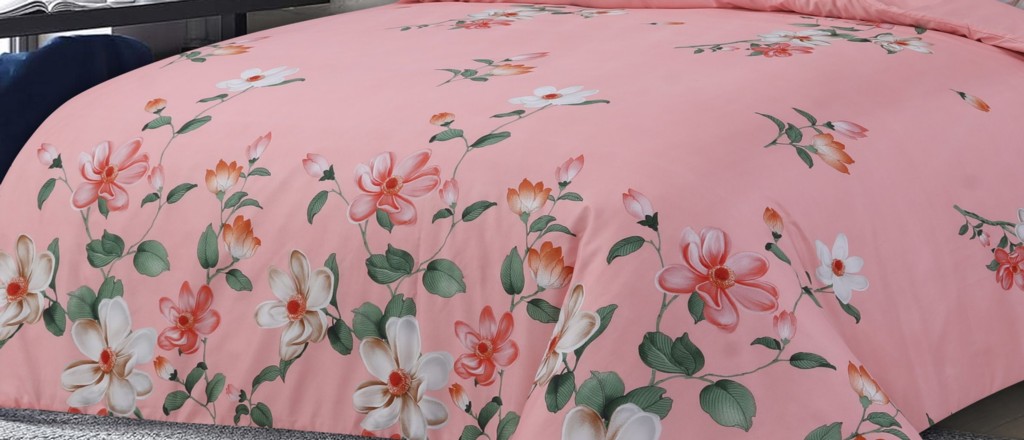 Microfibre Complete Leaves Duvet Cover Fitted Sheet Pillow Case Bedding Set - Image 9