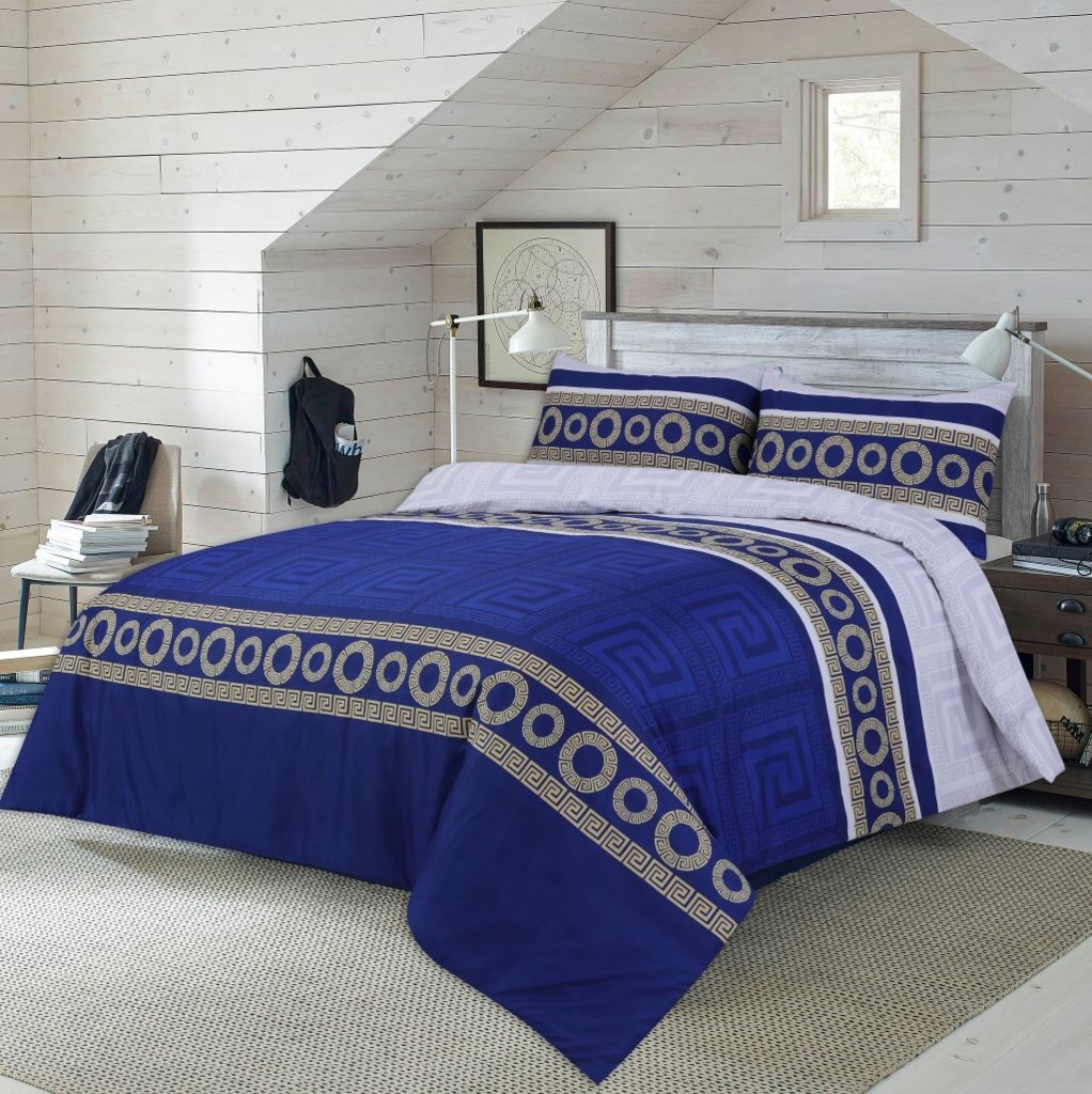 Microfibre Complete Leaves Duvet Cover Fitted Sheet Pillow Case Bedding Set - Image 10