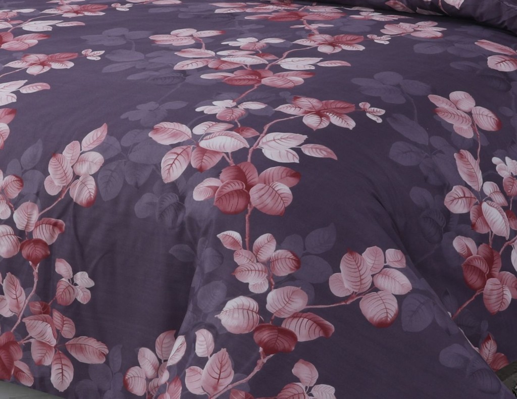 Complete Floral Duvet Cover Fitted Sheet Pillow Case Microfibre Bedding Set - Image 7