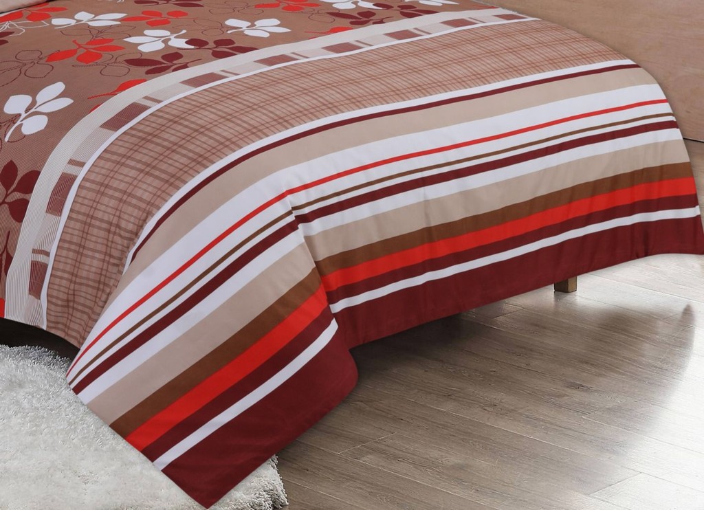 Complete Floral Duvet Cover Fitted Sheet Pillow Case Microfibre Bedding Set - Image 13