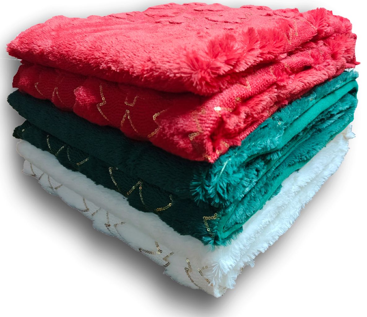 Christmas Tree Teddy Fleece Duvet Cover Bedding Set Or Throws or Cushion Cover - Image 5