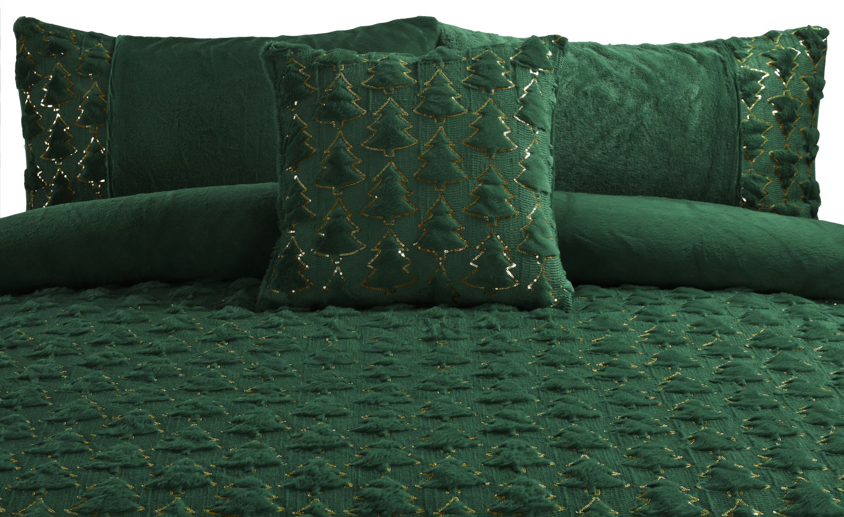 Christmas Tree Teddy Fleece Duvet Cover Bedding Set Or Throws or Cushion Cover - Image 13