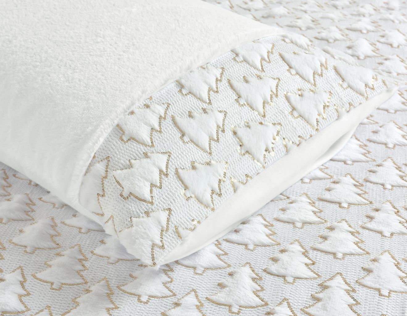 Christmas Tree Teddy Fleece Duvet Cover Bedding Set Or Throws or Cushion Cover - Image 9