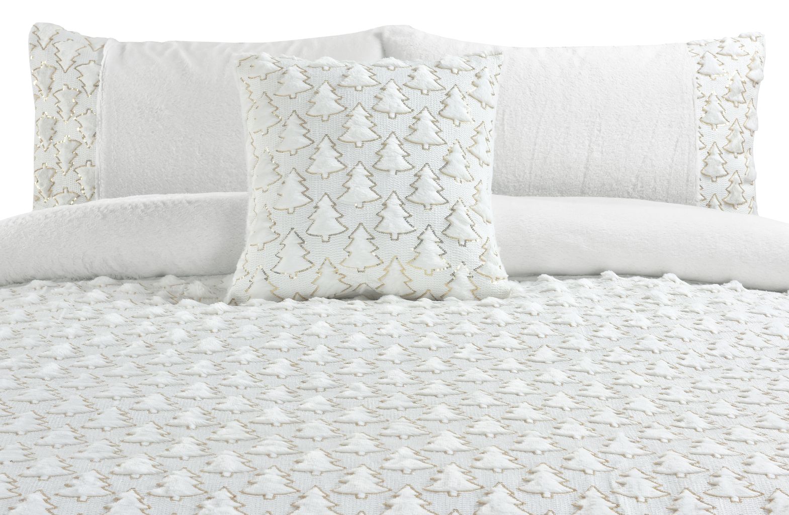 Christmas Tree Teddy Fleece Duvet Cover Bedding Set Or Throws or Cushion Cover - Image 7