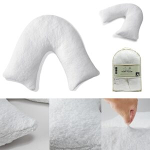 Teddy V Shaped Pillow Breathable Lightweight Head Neck & Shoulder Support
