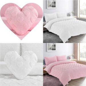 Teddy Hearts Duvet Cover with Pillowcase Bedding Set Or Throws or Filled Cushion