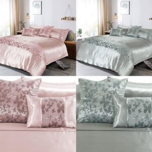 Luxury Aisha Embroidery Duvet Cover or Cushion Cover or Cushion Oblong Filled