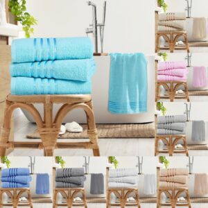 3 x Estrella Stripe Towels 500 GSM Soft & Absorbent Hand Towel or Bath Sheet