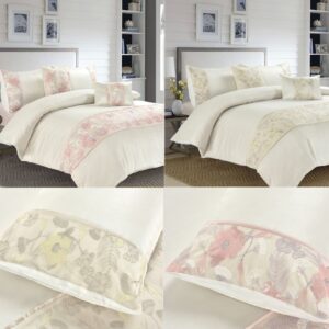 Luxury Savanna Embroidery Duvet Cover with Pillowcase or Cushion Oblong Filled