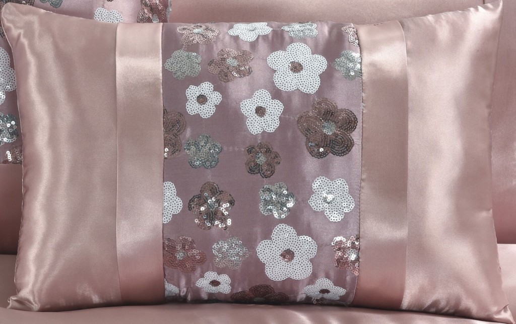 Luxury Romi Embroidery Floral Duvet Cover or Bed Runner Cushion Oblong Filled - Image 6