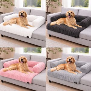 Cord Sofa Pet Bed – Soft, Waterproof & Non-Slip Pet Cushion