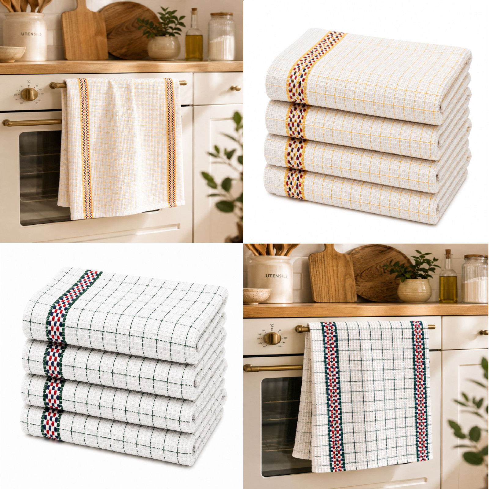 Hawai Tea Towels 2 Pack – 100% Cotton, Soft & Absorbent Kitchen Towels 50x70cm