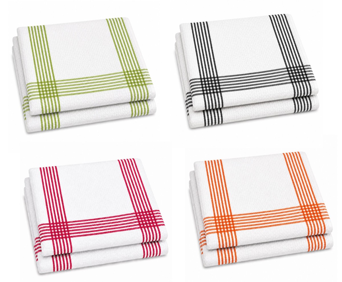 Waffle Tea Towels 2 Pack – 100% Cotton, Soft & Absorbent Kitchen Towels 50x70cm