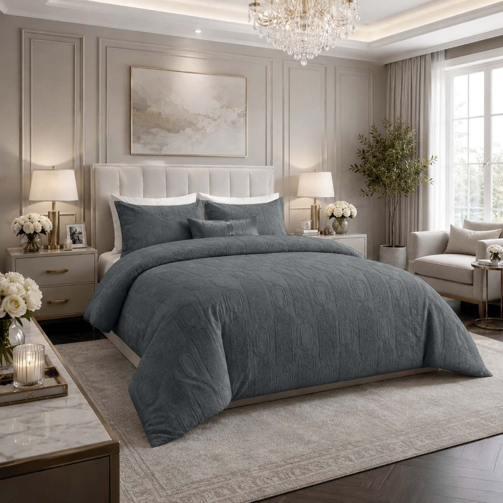 Signature Links Duvet Cover with Pillowcase – Easy Care Bedding Set - Image 3
