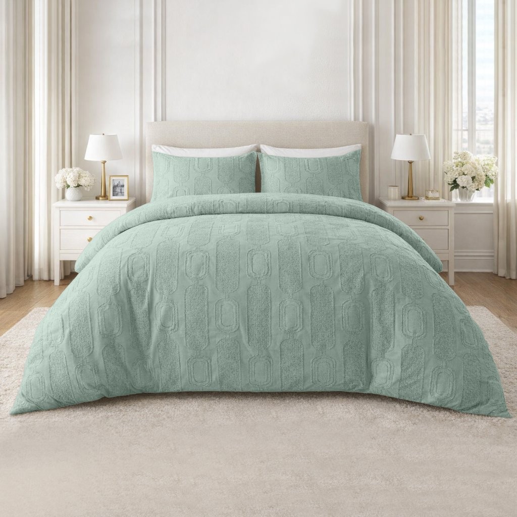 Signature Links Duvet Cover with Pillowcase – Easy Care Bedding Set - Image 11