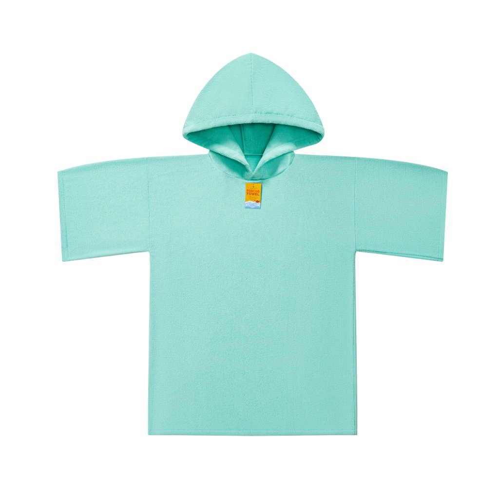 New Solid Colour Beach Poncho Towel – Sand Free Hooded Changing Robe - Image 2
