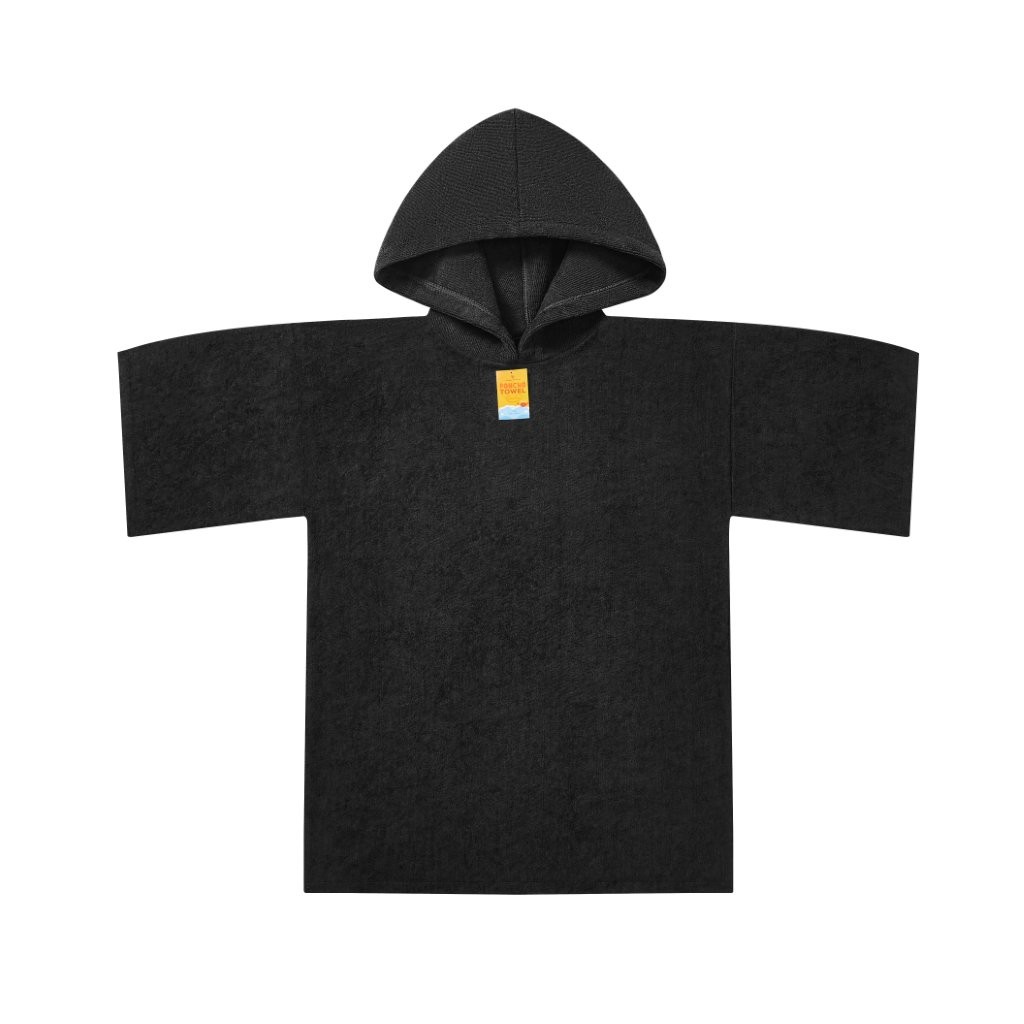 New Solid Colour Beach Poncho Towel – Sand Free Hooded Changing Robe - Image 5