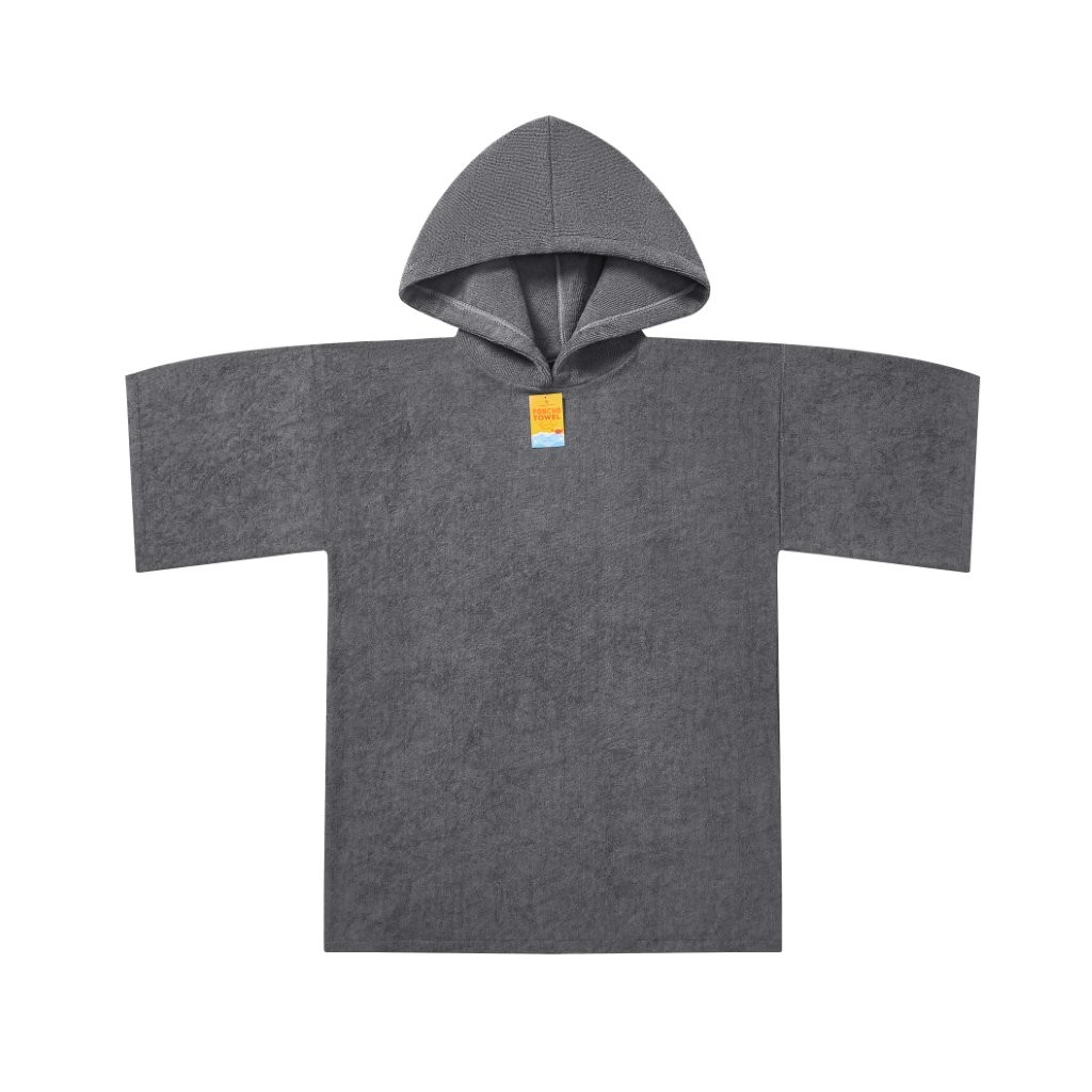 New Solid Colour Beach Poncho Towel – Sand Free Hooded Changing Robe - Image 14