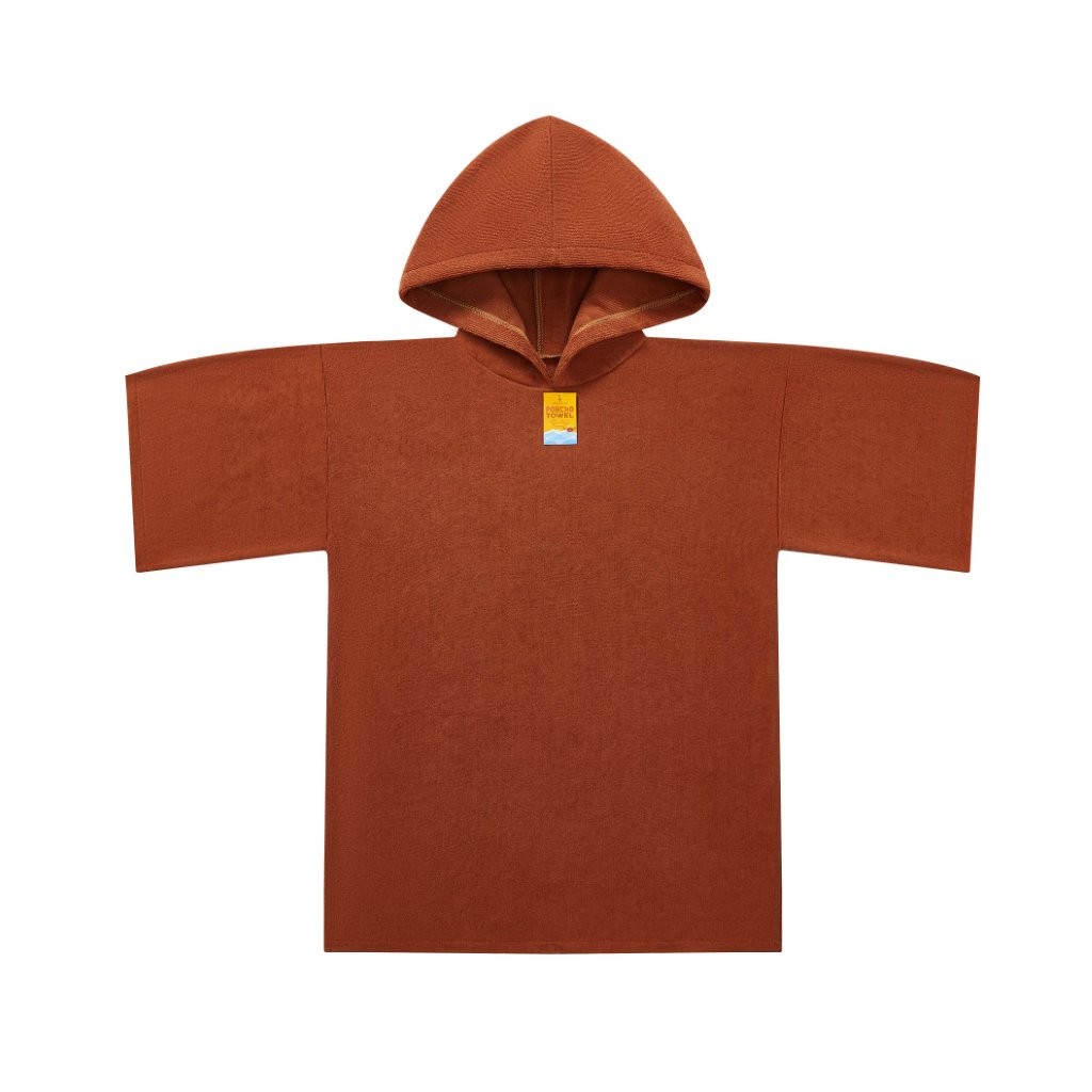 New Solid Colour Beach Poncho Towel – Sand Free Hooded Changing Robe - Image 25