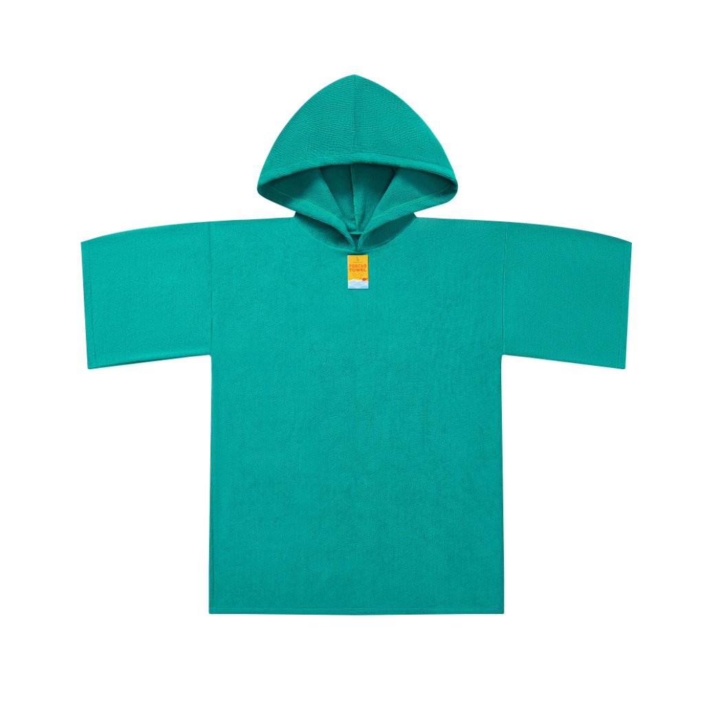 New Solid Colour Beach Poncho Towel – Sand Free Hooded Changing Robe - Image 34