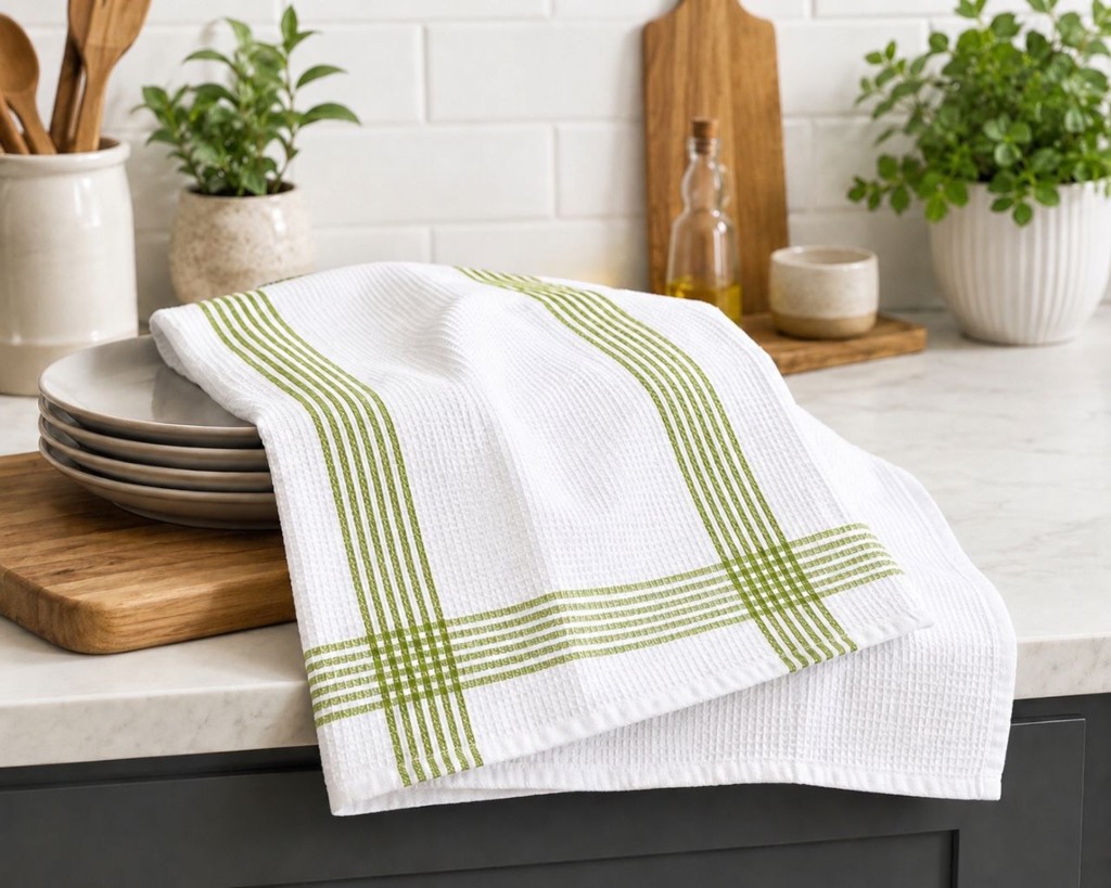 Waffle Tea Towels 2 Pack – 100% Cotton, Soft & Absorbent Kitchen Towels 50x70cm - Image 15