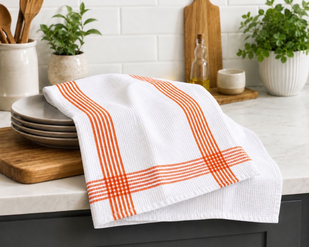 Waffle Tea Towels 2 Pack – 100% Cotton, Soft & Absorbent Kitchen Towels 50x70cm - Image 25