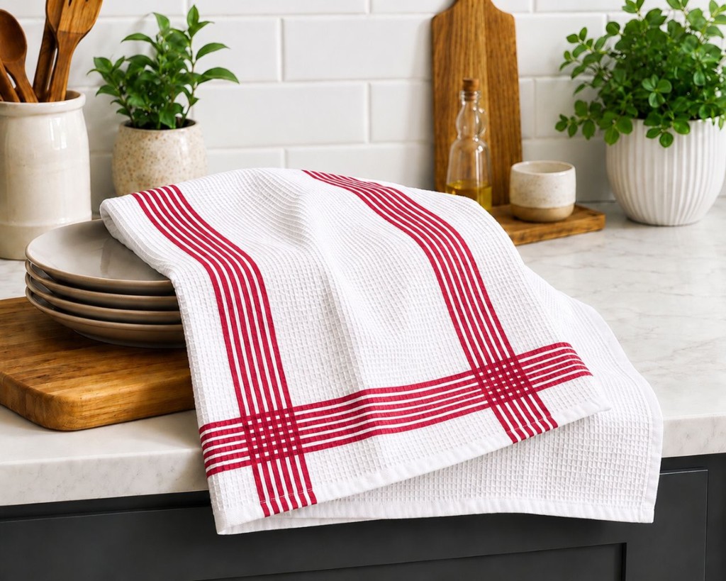 Waffle Tea Towels 2 Pack – 100% Cotton, Soft & Absorbent Kitchen Towels 50x70cm - Image 31