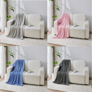 Cooling Large Blanket Soft Reversible Fleece Throw for Bed & Sofa Lightweight