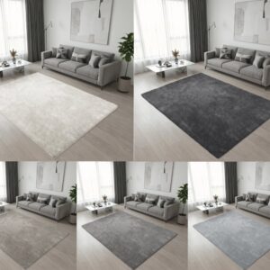 Burton Rabbit Faux Fur Rug – Soft Non-Slip Bedroom & Living Room Floor Mat