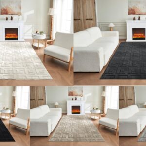Sparke & Clarke Rug Soft Non-Slip for Bedroom & Living Room Floor Mat